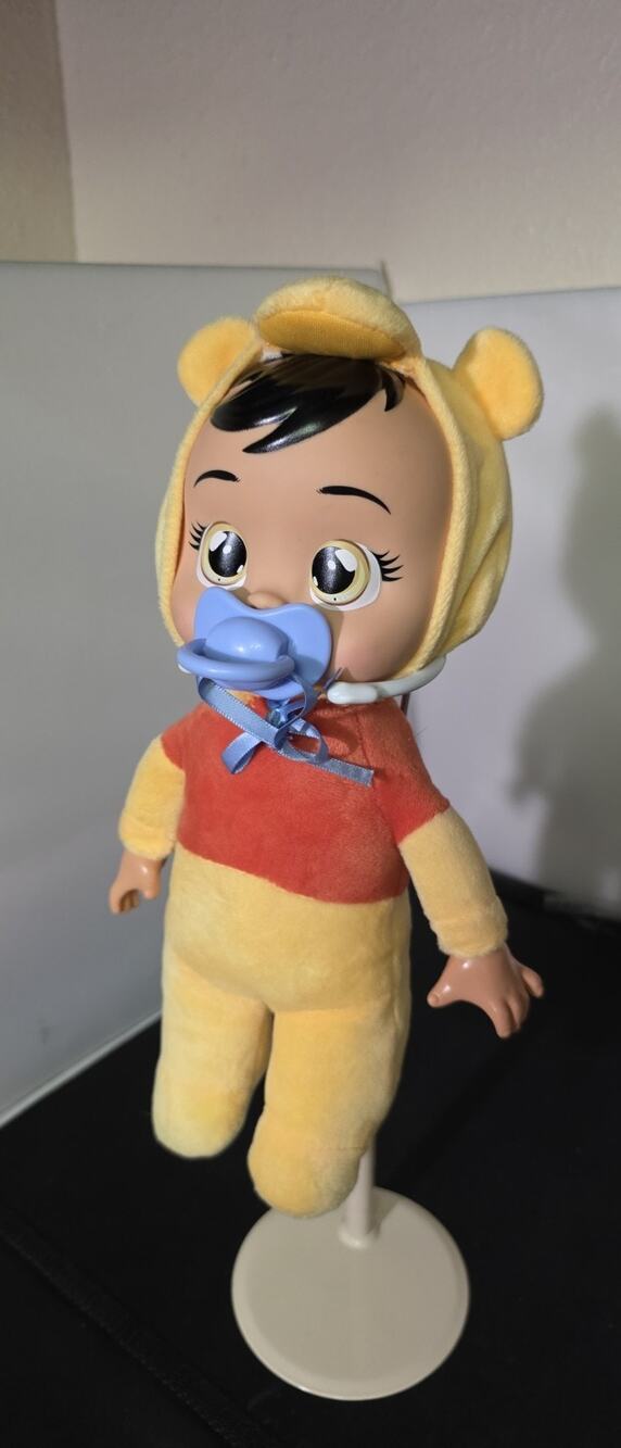 CRY BABIES Disney Tiny Cuddles 10" Doll in Winnie the Pooh Outfit With Pacifier